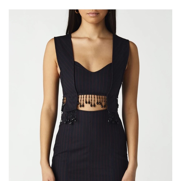 Ganni Tops - NWT Ganni beaded top!